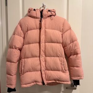 Aritzia Pink Puffer Jacket
